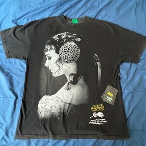 Star Wars Princess Leia Black Graphic Tee